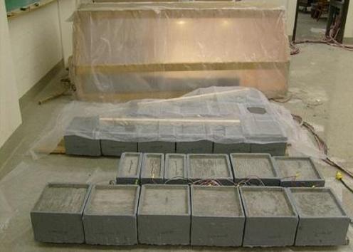 concrete samples for testing